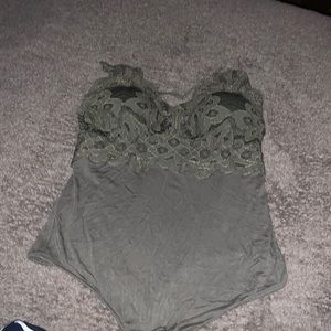 Green Rue 21 bodysuit